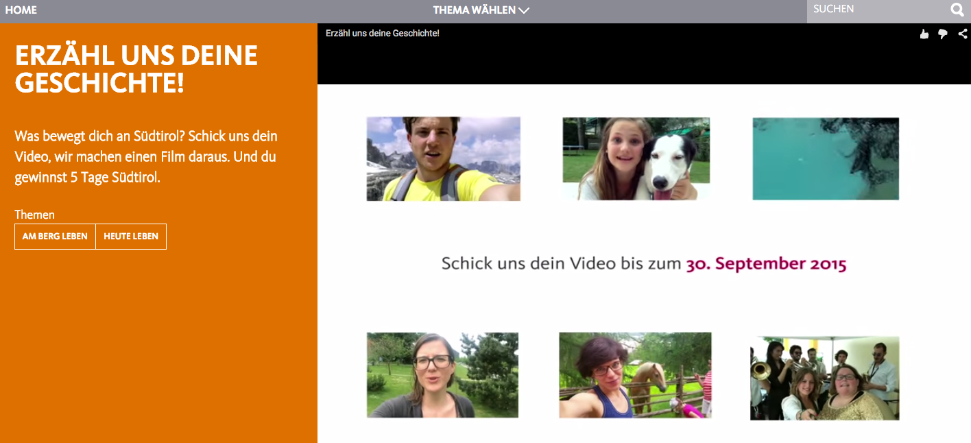 Südtirol Tourismus - video kampagne