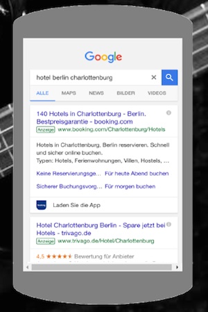 booking com bezahlte suche mobil adwords digitales tourismus marketing