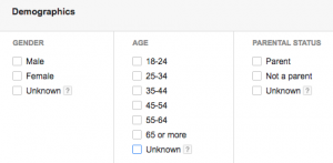 Google Adwords GDN demographisches targeting